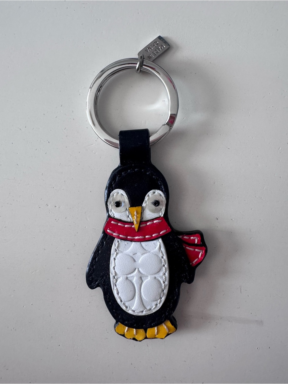 Coach Signature C Penguin Keyfob